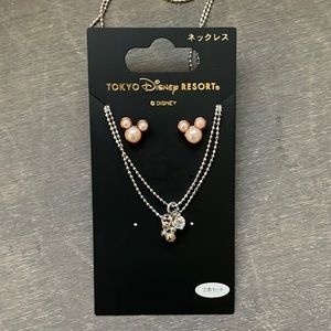 Tokyo Disney resort Earrings and necklace